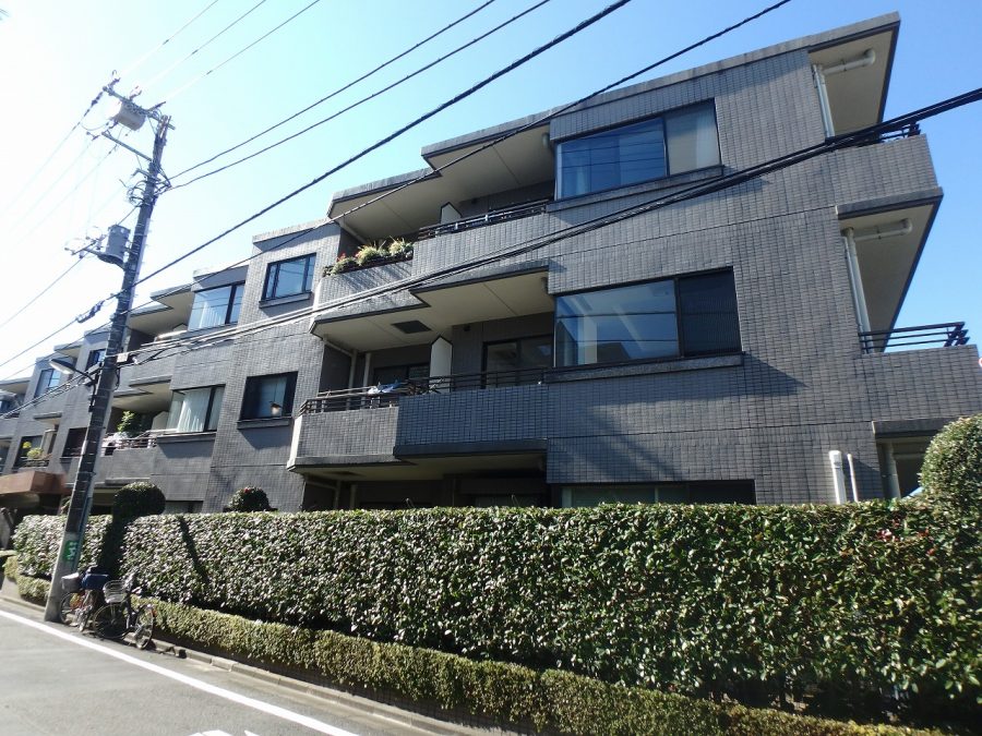 閑静な住宅街に佇む低層分譲マンション