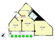 安井マンション東棟間取り画像