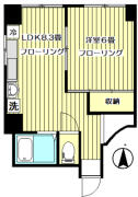 新倉マンション 504号室間取り画像