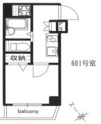 菱和パレス目白ウエルネス２１ 601間取り画像