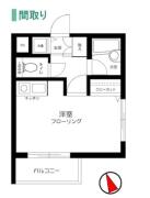 スカイコート目白 ３F間取り画像