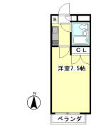 浜島ビル 706号室間取り画像
