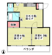 菊水荘間取り画像