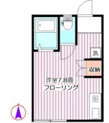 フローラ ２０２号室間取り画像