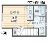 キーウエスト目白 207号室間取り画像