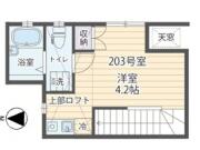 キーウエスト目白 203号室間取り画像