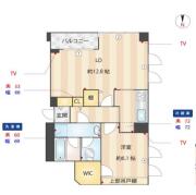 ラ・ヴニール目白 １０６号室間取り画像