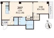 グラン上り屋敷 207間取り画像