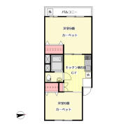 千早町ローヤルコーポ間取り画像