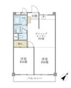 ハクジュウハイツ（ハクジウハイツ） 2F間取り画像