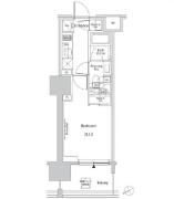 ザ・パークハビオ目白タワー ７F間取り画像