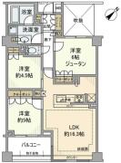 ＢＥＬＩＳＴＡ南長崎 303号室間取り画像