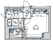 フェルクルールプレスト目白 ８F間取り画像