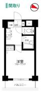 スカイコートヌーベル新宿中落合 202号室間取り画像