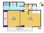 五色コーポ 206間取り画像