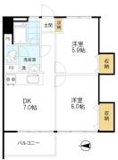 高田馬場住宅 1125間取り画像