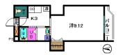 御留山アパートメント 202号室間取り画像