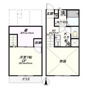 ラモーヌ目白 Ｂ号室間取り画像