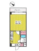 アパートメント大倉№１ ２F間取り画像