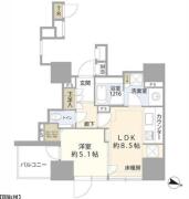 パークホームズ南池袋 ４F間取り画像