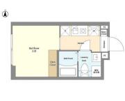 ＣＡＳＡ　ＧＲＡＺＩＥ池袋 （カーサグラッツェイケブクロ） ２０２号室間取り画像