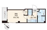ウナパーク南池袋 201号室間取り画像