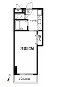 パティオ山の手 １０３号室間取り画像