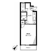 サンフラット目白 202号室間取り画像