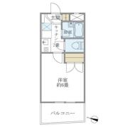 グリーンヒルＶＩＩ １０１号室間取り画像