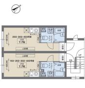 COCOFLATZOSHIGAYA（ココフラット雑司が谷） ４F間取り画像