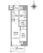 コンフォリア・リヴ下落合 302号室間取り画像