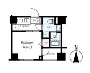 ブライズ高田馬場 ４０３号室間取り画像