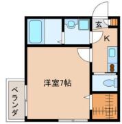 シリウス 101号室間取り画像