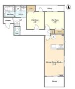 ワールドレジデンス 206号室間取り画像