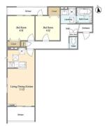 ワールドレジデンス 101号室間取り画像