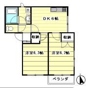 グリーンハイツ目白B棟 ２０２号室間取り画像
