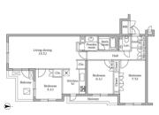 レジディア目白御留山 １０１号室間取り画像