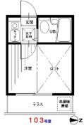 ライフピアクルーズ 103号室間取り画像