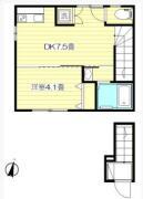 HOUSE326 201号室間取り画像