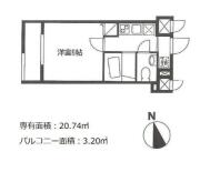 ヴィヴァンＫ．Ｙ ６０２号室間取り画像