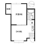 ベルメゾンメジロ １０２号室間取り画像
