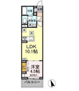 セレスティア池袋立教通り２０２ １０５号室間取り画像