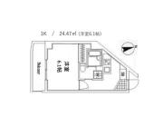 スカイコート新宿落合南長崎駅前 ４０５間取り画像